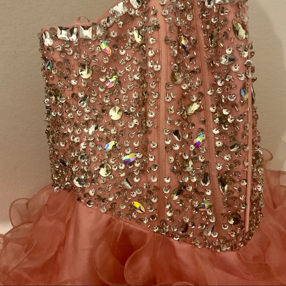 Pink hand beaded ,hand made,beautiful ball gown. - Picture 8 of 8
